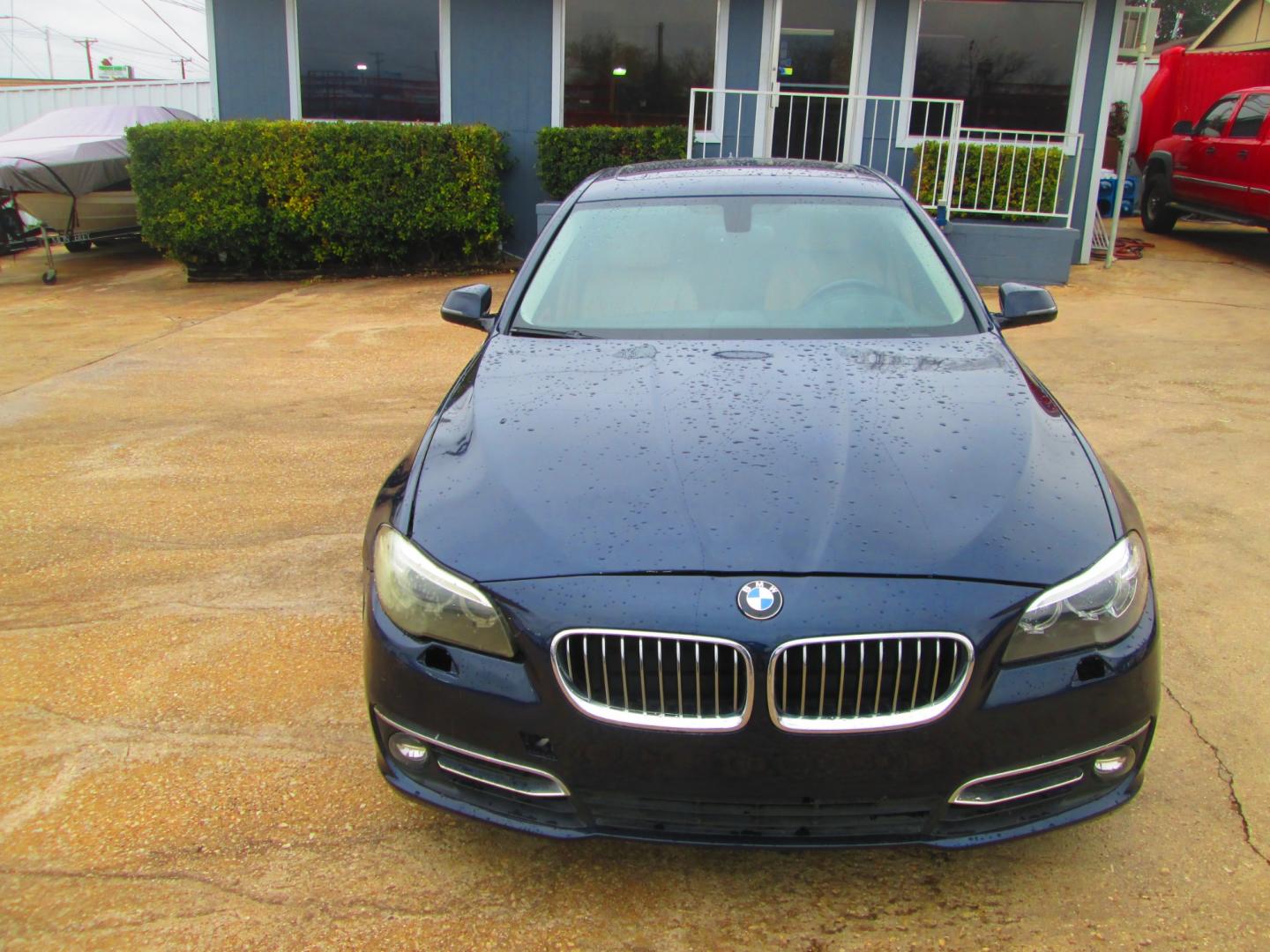 2015 BLUE /TAN BMW 5-Series (WBA5B1C58FG) , located at 1815 NE 28th St., Fort Worth, TX, 76106, (817) 625-6251, 32.795582, -97.333069 - Photo#1